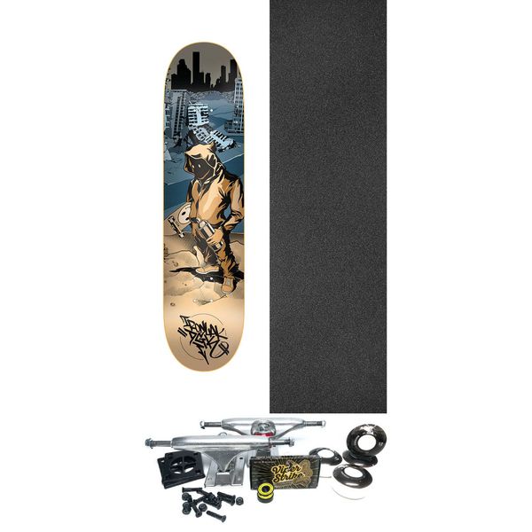 DGK Skateboards Ironlak Lacquer Skateboard Deck - 8.38" x 32" - Complete Skateboard Bundle